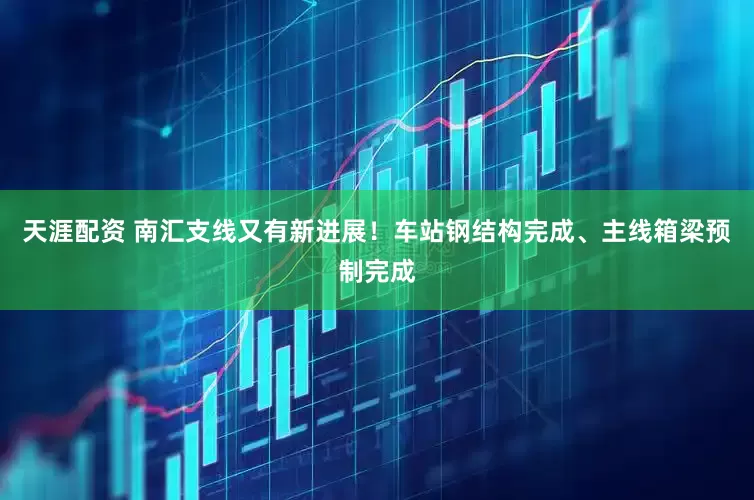 天涯配资 南汇支线又有新进展！车站钢结构完成、主线箱梁预制完成
